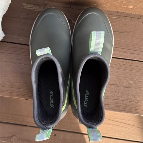 XTRATUF Women's Gray & Mint Short Rain Boots - Picture 6 of 12